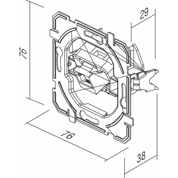 SOCKET CAT5e KS RJ45 8/8 CB XO 3518911 image 1