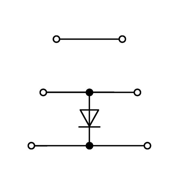 Component terminal block triple-deck with diode 1N4007 gray image 2