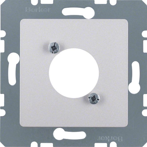 Central plate for XLR D-connector , com-tech, al., matt, lacq. image 1