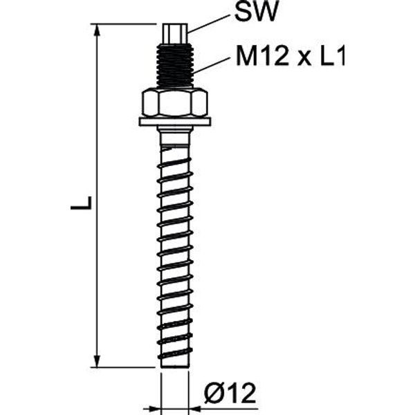MMS+ V 12x110 Pre-set anchor with connection thread 12x110 image 2