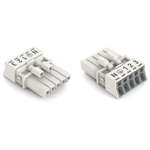 Socket 5-pole Cod. A white image 1