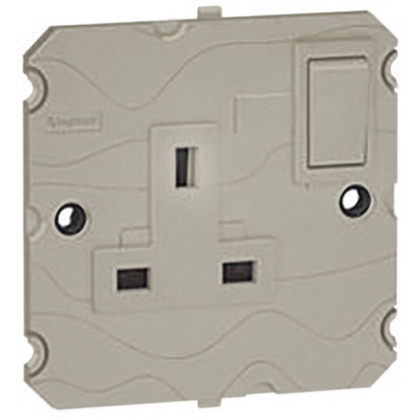 Arteor 1 Gang 5A Double Pole Switched Socket Outlet Champagne image 1