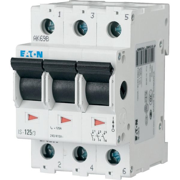 Main switch, 240/415 V AC, 125A, 3-poles image 9