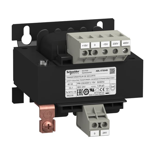 voltage transformer - 230..400 V - 1 x 24 V - 40 VA image 5