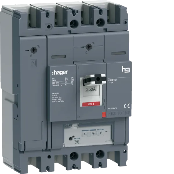 Circuit breaker x630 LSnI 4P-4D 250A 50kA image 1