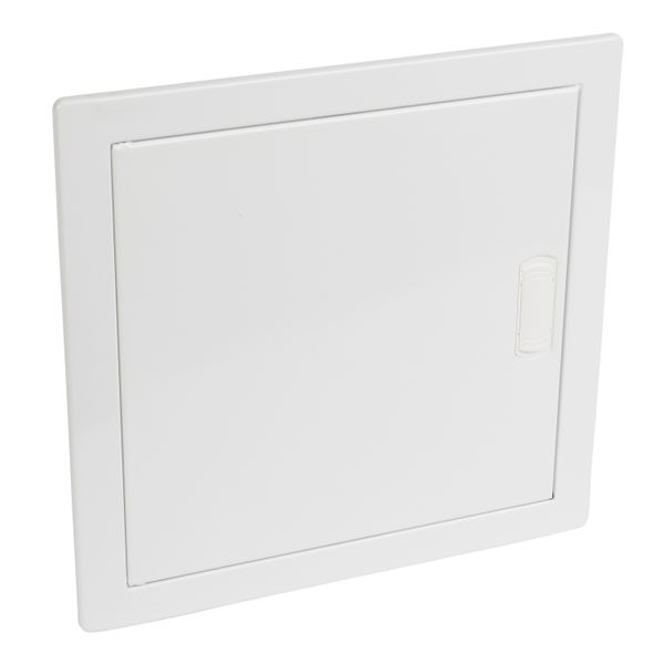 Flush-mounting cabinet Nedbox - metal door white RAL 9010 - 1 row - 12+2 mod. image 1