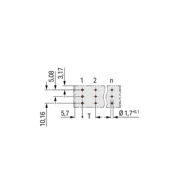 THT male header 1.2 x 1.2 mm solder pin straight light gray image 5