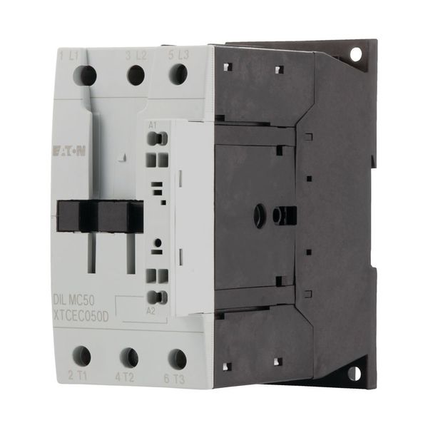 Contactor, 3 pole, 380 V 400 V 22 kW, RDC 24: 24 - 27 V DC, DC operation, Spring-loaded terminals image 14