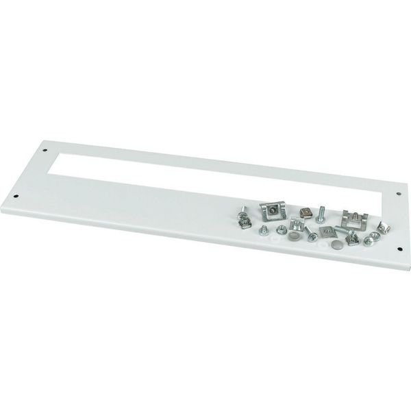 Front cover, +mounting kit, for FAZ, vertical, HxW=150x800mm, grey image 6