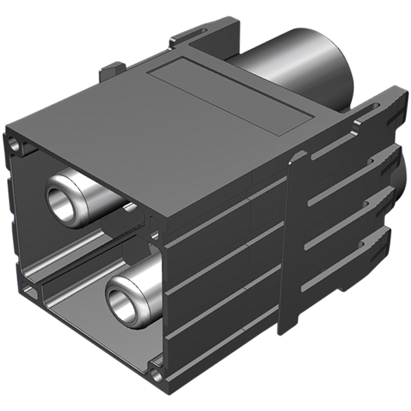 Power male module, 2-pole, crimp t. 1000 V, 100 A image 1