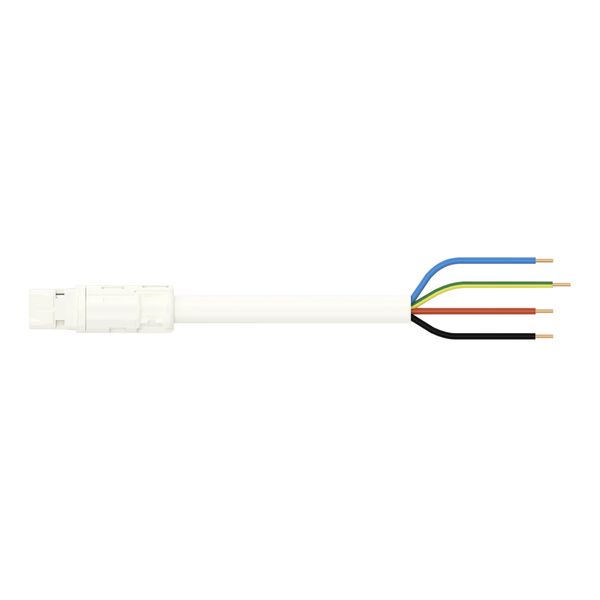 pre-assembled connecting cable;Eca;Plug/open-ended;white image 4