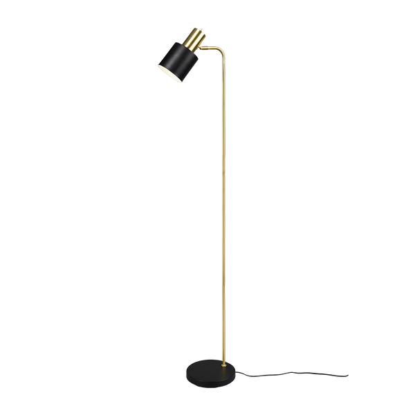 Adam floor lamp E27 matt black/matt brass image 1