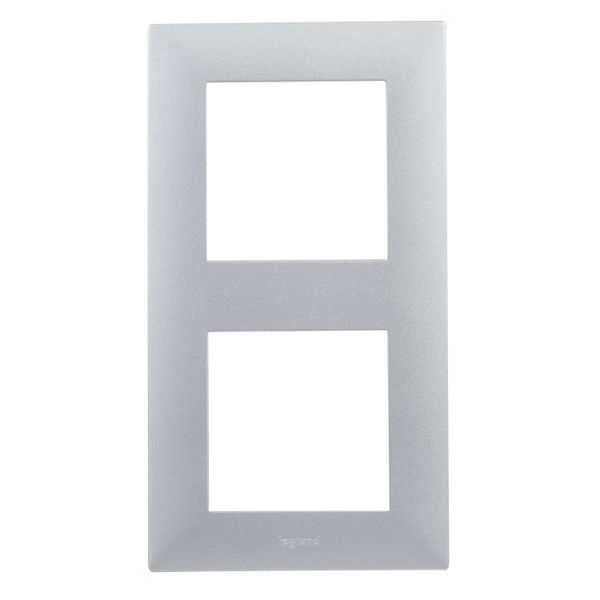 2-GANG PLATE MEDIUM GREY image 2