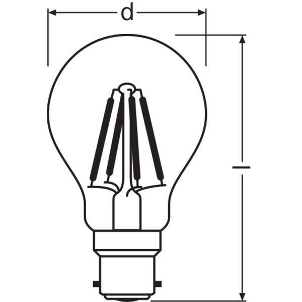 LED CLASSIC A P 4W 827 Clear B22d image 6