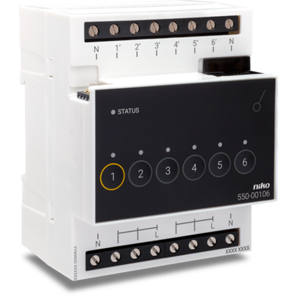 Switching module for Niko Home Control for six different circuits image 1