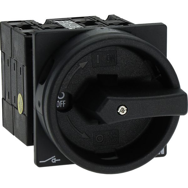 Main switch, 3 pole + N + 1 N/O + 1 N/C, 32 A, STOP function, 90 °, Lockable in the 0 (Off) position, flush mounting image 18