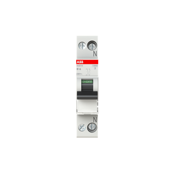 SN201 M-B16 Miniature circuit breaker - 1+NP - B - 16 A image 5