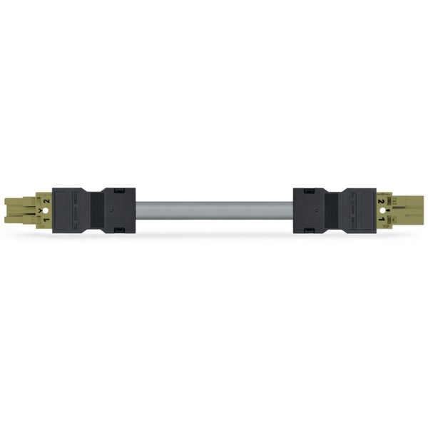 pre-assembled connecting cable Eca Socket/open-ended dark gray image 1