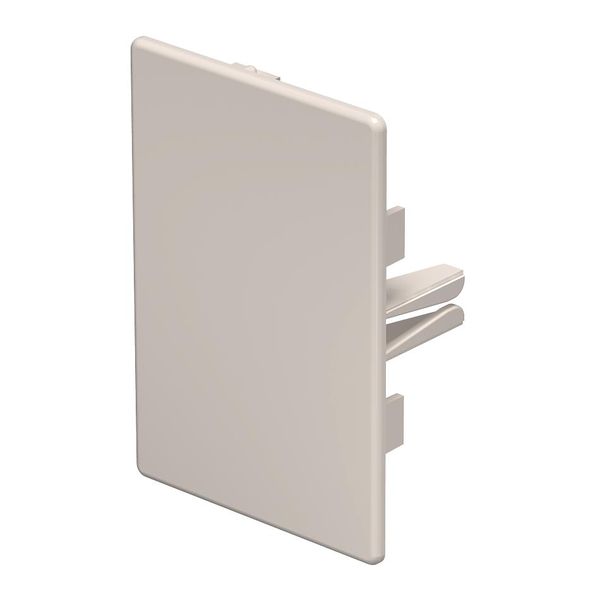 WDK HE60090CW  End piece, for WDK channel, 60x90mm, creamy white Polyvinyl chloride image 1