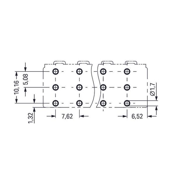 831-3609 THT male header; 1.0 x 1.2 mm solder pin; straight image 5