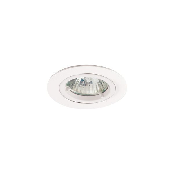 Twistlock GU10 Die-Cast Downlight Matt White image 1