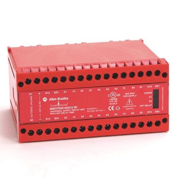 Allen-Bradley, 440R-G23215, 440R Single Function Safety Relays, 4 N.C., 2 PNP Solid State image 1