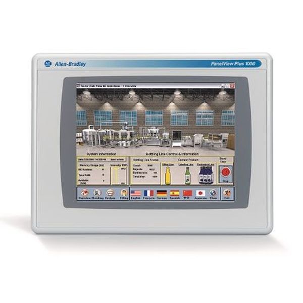 Allen-Bradley, 2711 PanelView Plus 6 Terminal, 1000 Model, Touch Screen, Color, Standard Communication - Ethernet & RS-232, AC Input, Windows CE 6.0 with Extended Features image 1