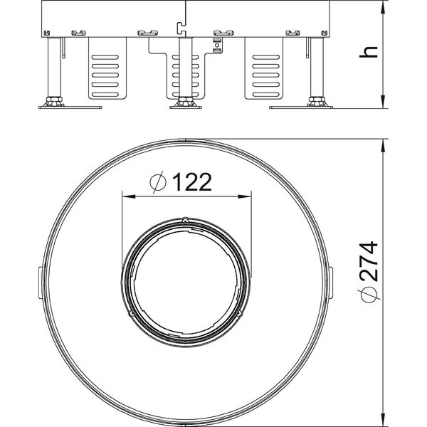 RKFR2 7 SL2V2 25 Heavy-duty cassette for tube, 20 kN ¨275mm image 2