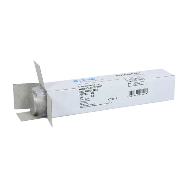 VT fuse-link, medium voltage, 2 A, AC 5.5 kV, 142 x 25.4 mm, back-up, BS, IEC, US, 2E image 10