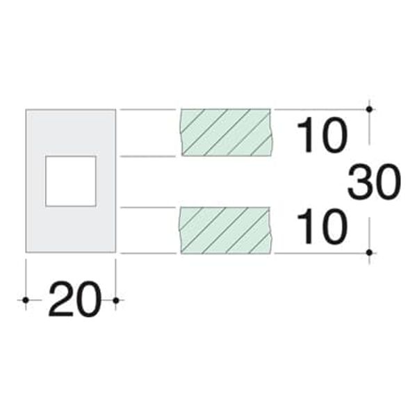 APACC858005 CONNECTING BLOCK Rail-rail 20X20 image 2