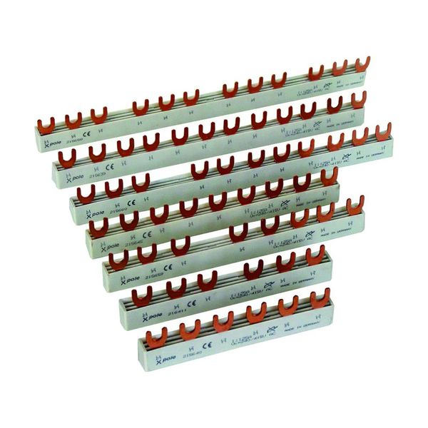 Phase busbar, 4-phases, 16qmm, fork connector, 12SU image 3