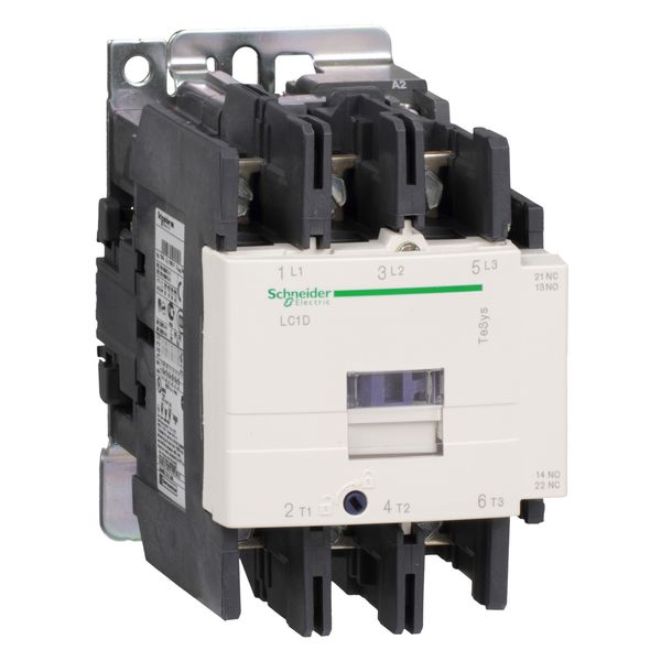 TeSys Deca contactor, 3P(3NO), AC-3/AC-3e, 440V, 80 A, 24V AC 50/60 Hz coil image 1