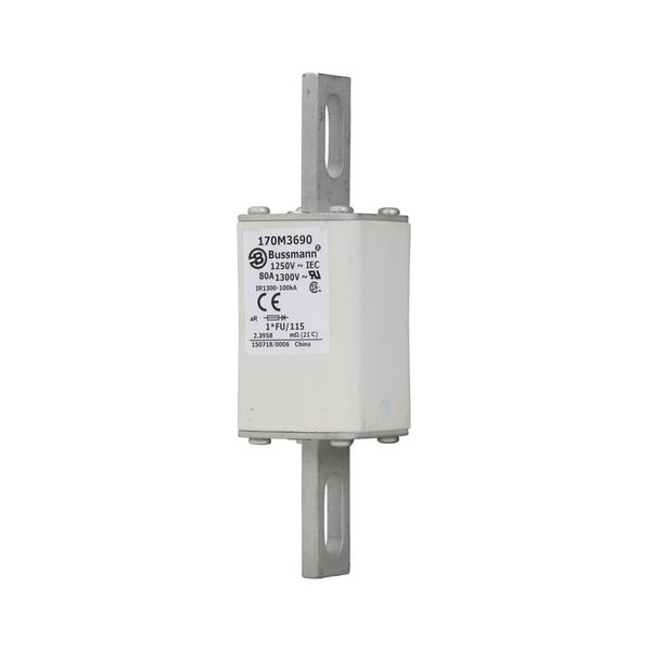 Fuse-link, high speed, 50 A, AC 1250 V, compact size 1, 45 x 45 x 156 mm, aR, IEC, UL image 14