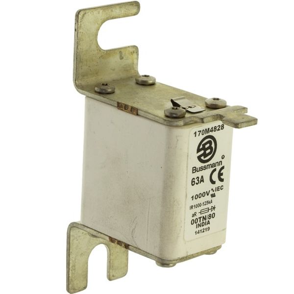 Fuse-link, high speed, 80 A, AC 1000 V, size 00, 30 x 47 x 98 mm, aR, DIN, IEC, type T indicator image 4