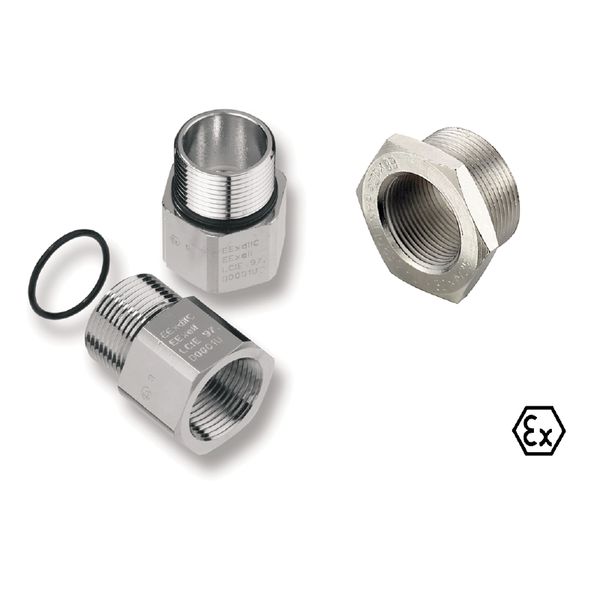 Ex Adaptor (Cable gland), M 40, 1/2" NPT image 1