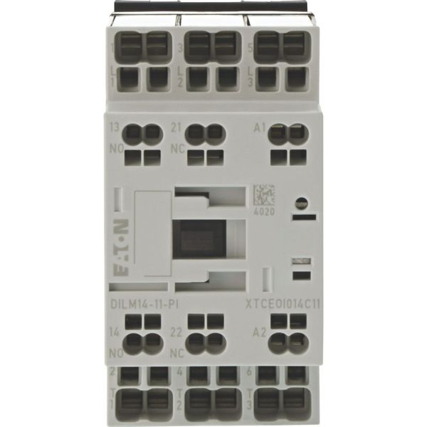 Contactor, 3 pole, 380 V 400 V 6.8 kW, 1 N/O, 1 NC, RDC 24: 24 - 27 V DC, DC operation, Push in terminals image 5