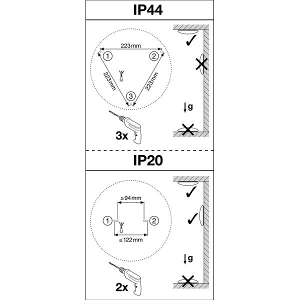 SURFACE CIRCULAR 350 3CCT 18W 3CCT IP44 image 14