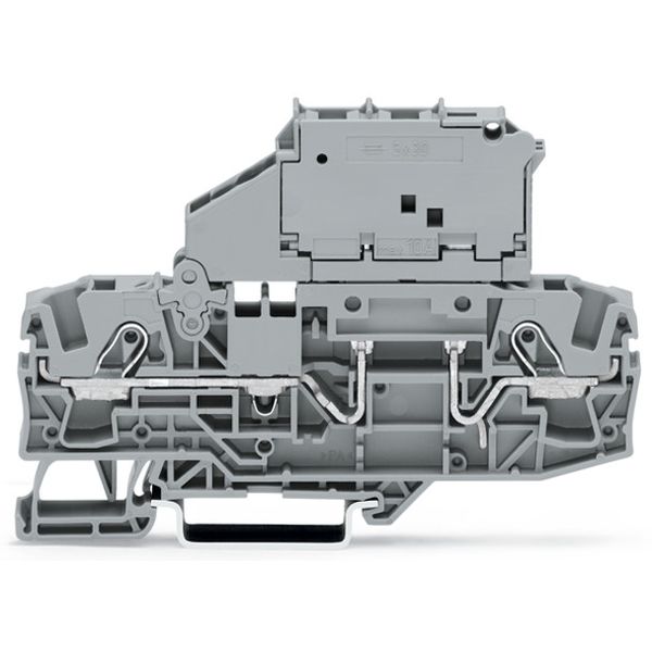 2006-1621/1000-541 2-conductor fuse terminal block; with pivoting fuse holder; for 5 x 30 mm miniature metric fuse image 3