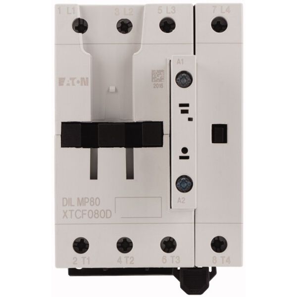 Contactor, 4 pole, 80 A, 110 V 50 Hz, 120 V 60 Hz, AC operation image 2