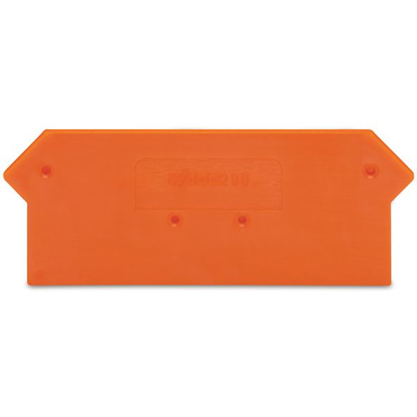 End and intermediate plate 2.5 mm thick orange image 1