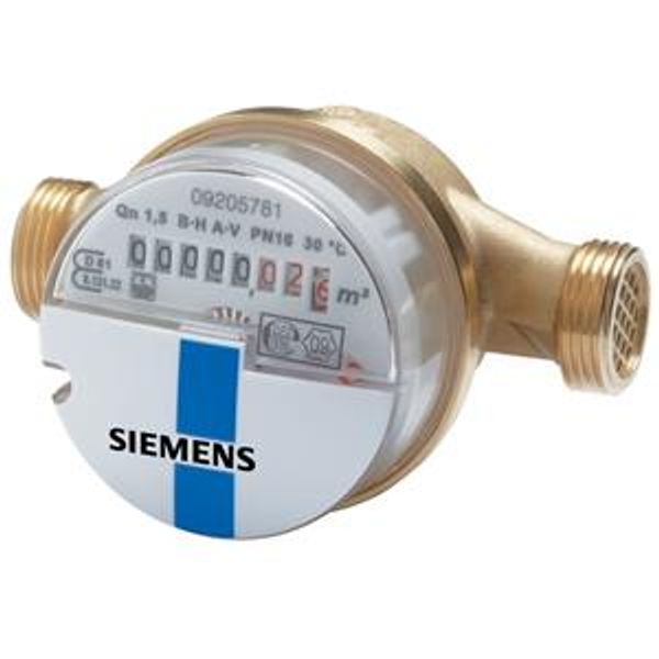 WFK30.D080 - Mechanical water meter single-jet, with module slot, 2.5 m³/h, 80 mm, G ¾ ", cold image 1