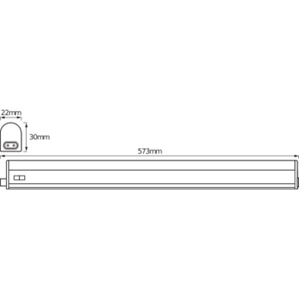 LED SWITCH BATTEN 600 mm 8 W 4000 K image 4