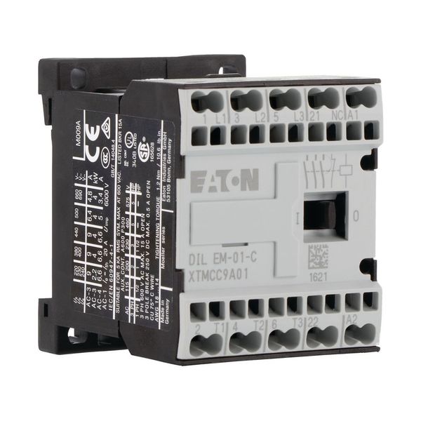 Contactor, 220 V DC, 3 pole, 380 V 400 V, 4 kW, Contacts N/C = Normally closed= 1 NC, Spring-loaded terminals, DC operation image 16