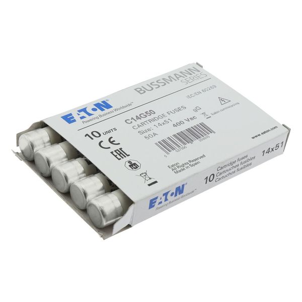 Fuse-link, LV, 50 A, AC 400 V, 14 x 51 mm, gL/gG, IEC image 13