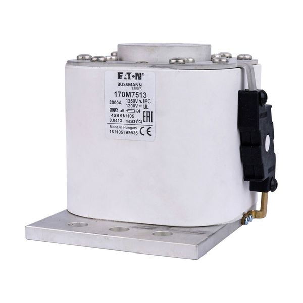 Fuse-link, high speed, 2000 A, AC 1250 V, size 4, 100 x 120 x 106 mm, aR, IEC, single indicator image 8