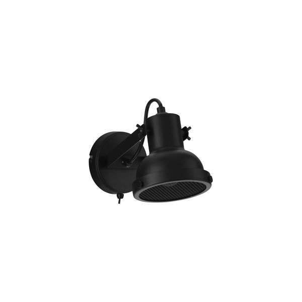 Matt Black Metal  LED E14 1x5 Watt 230 Volt  Switch On/ Off  IP20 Bulb Excluded  D: 12 W: 18 H: 12 cm Adjustable image 1