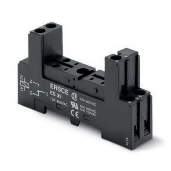Relay socket for PCB relays, DIN rail mounting, 1 PDT, rise-up screw c image 2
