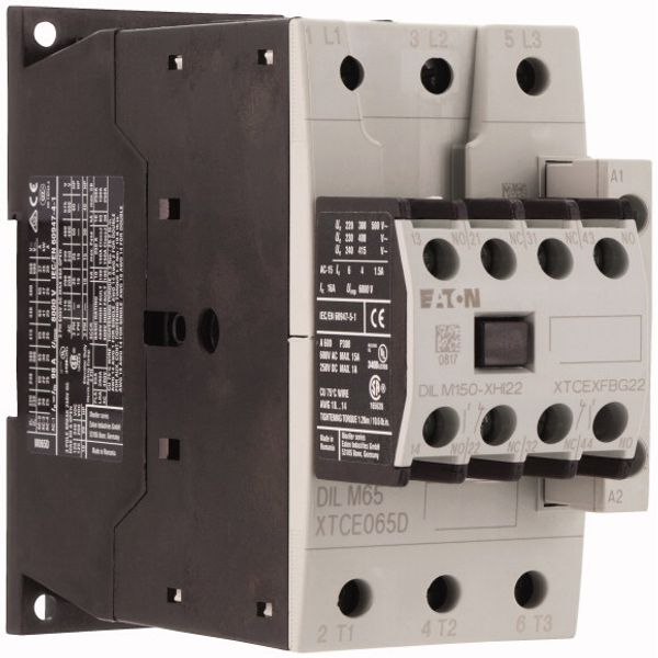 Contactor, 380 V 400 V 30 kW, 2 N/O, 2 NC, 230 V 50 Hz, 240 V 60 Hz, AC operation, Screw terminals image 5