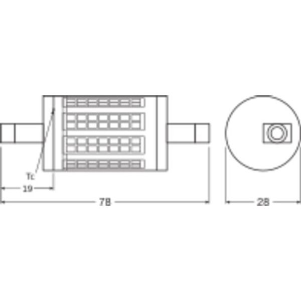 LED SUPERSTAR LINE R7s DIM 78.0 mm 100 11.5 W/2700K R7s image 2