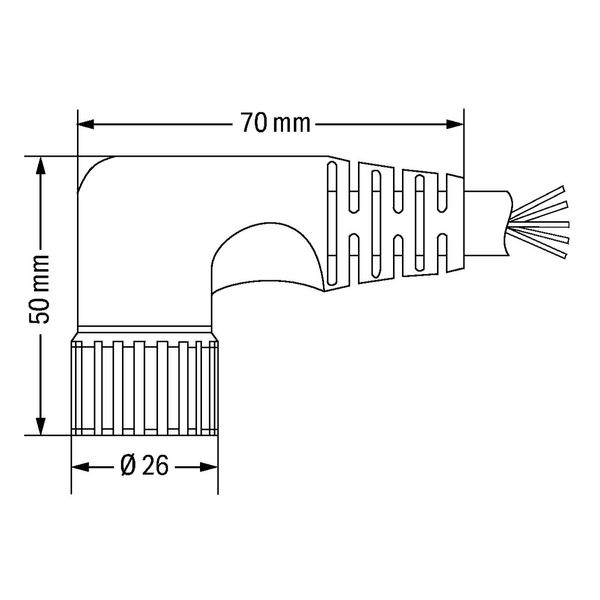 Connecting cable 19-pole Length: 5 m black image 4